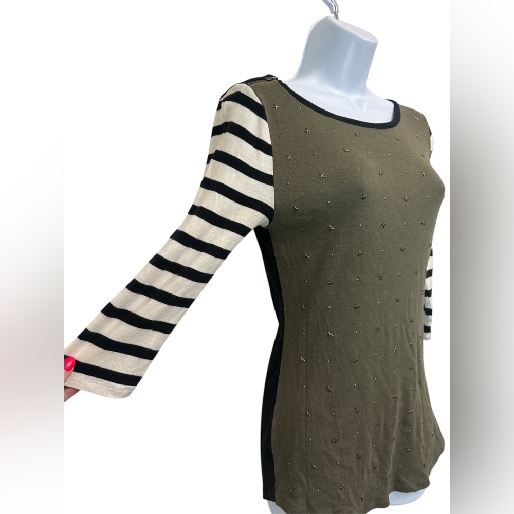Express Raglan Army Top size‎ M - Picture 4 of 7